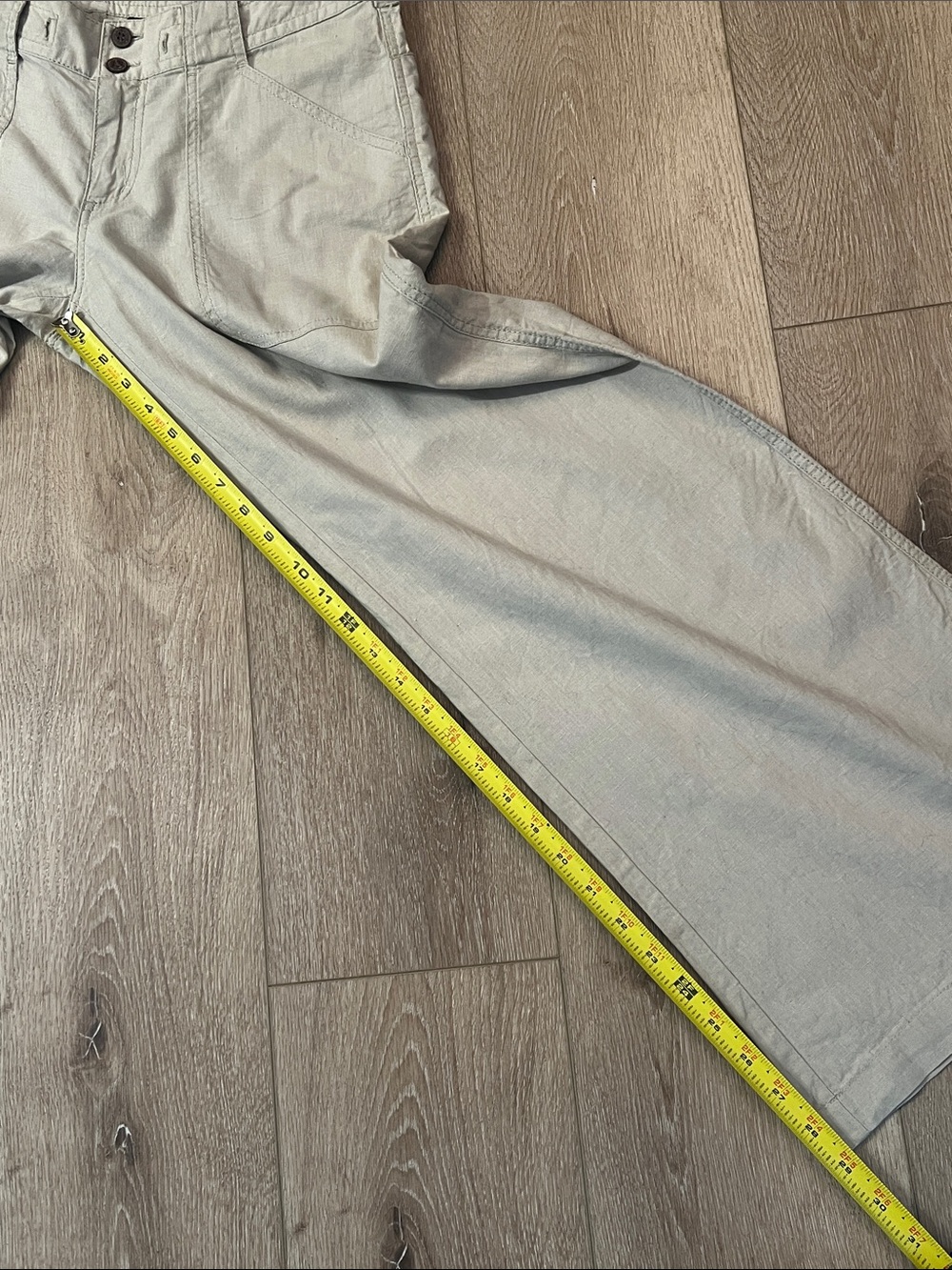 Patagonia - Wide Leg Hemp/Cotton Pants in Light Beige, Great condition! Size 4. - Picture 6 of 12